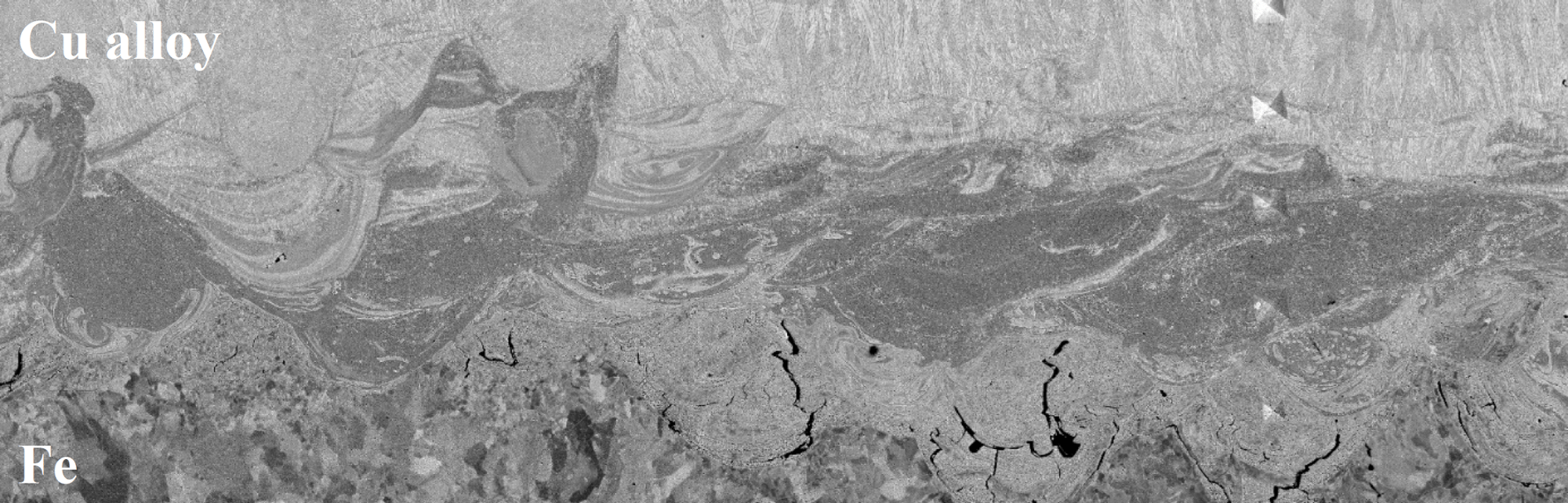 Panoramic Overview of the Cu–Fe Weld Zone