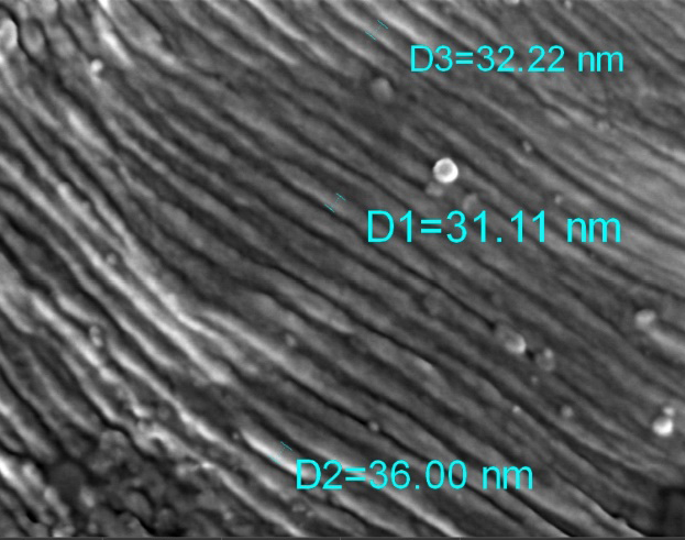 Measuring Striation Spacing for Crack Growth Rate