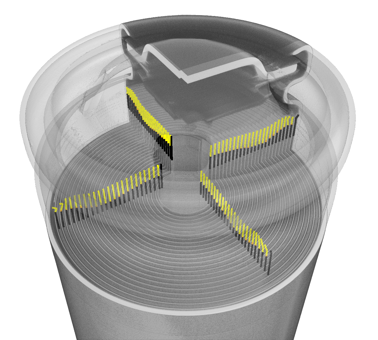 Assess Electrode Positioning in the Top Section of the Cell with Micro-CT