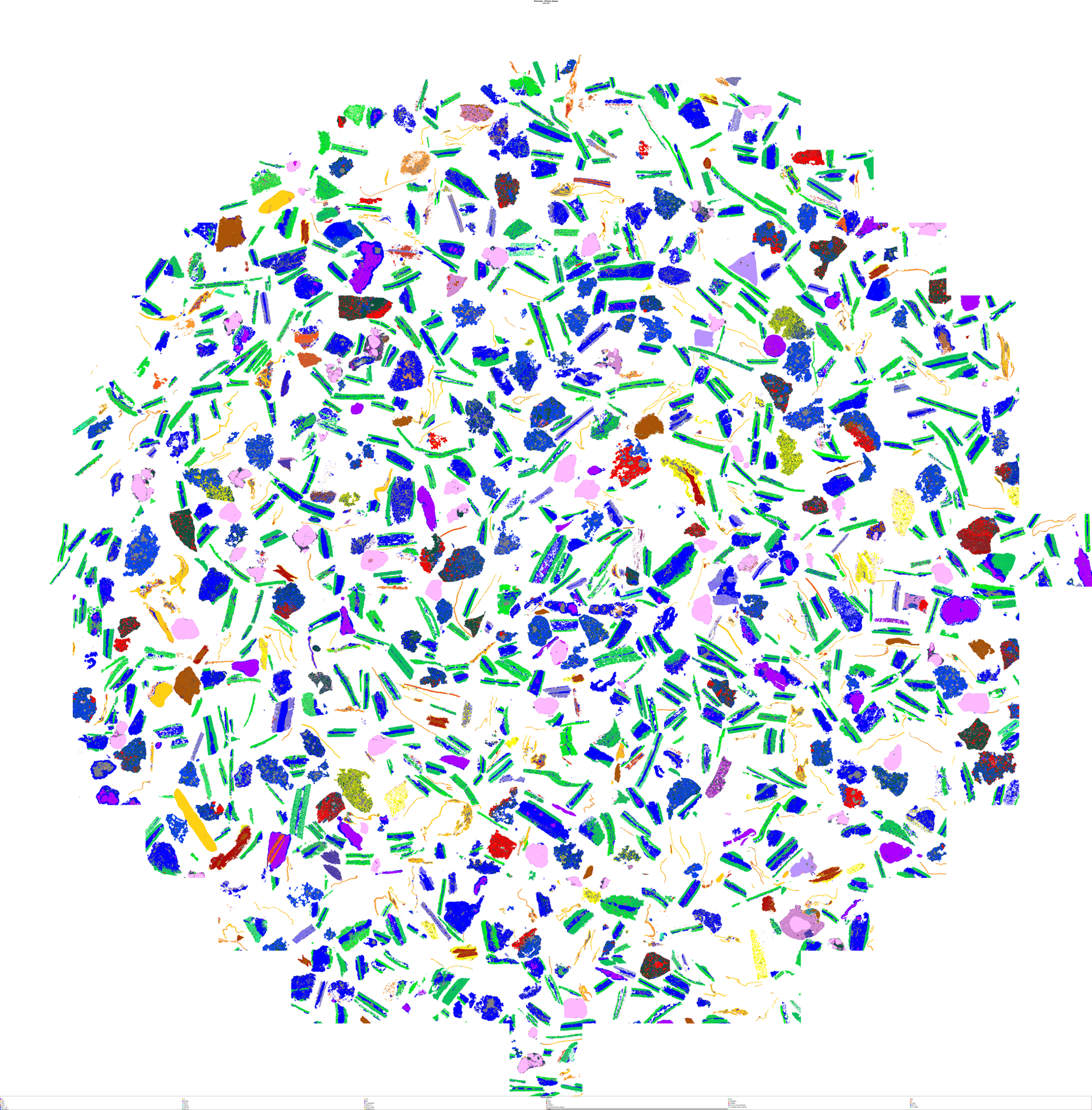 Comprehensive Mineralogical Mapping Across Entire Particle Field
