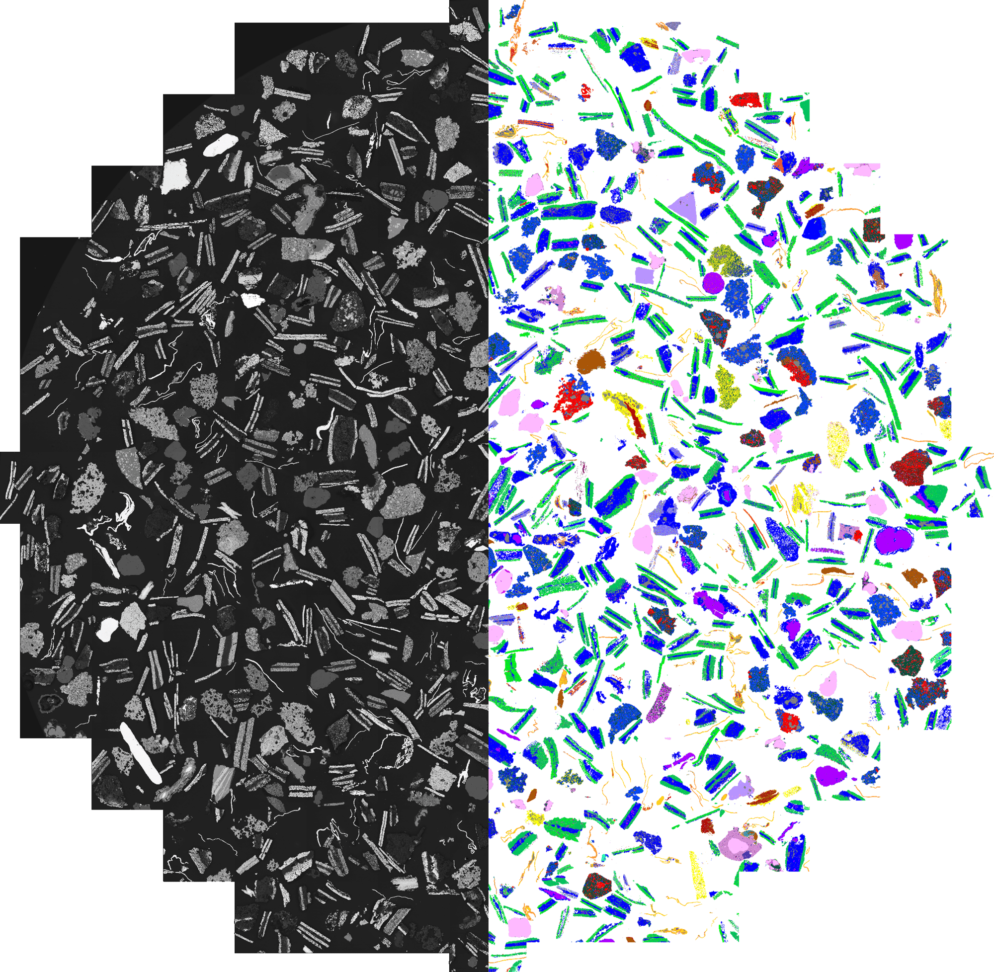 Tescan TIMA black mass particle classification  mapping for identifying cathode materials and battery chemistries