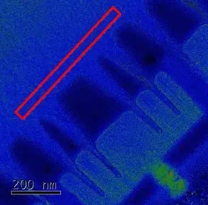 6_EELS thickness measurement of the final TEM sample from 7nm device_1x