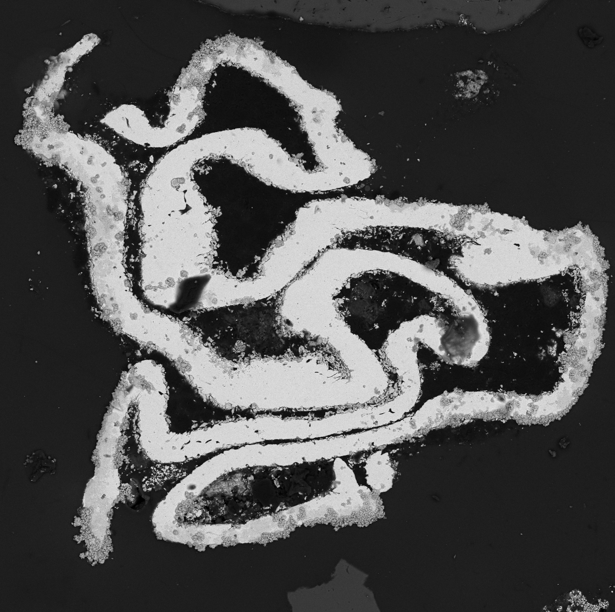 Identification of Folded Copper Foils Within Recycling Residue