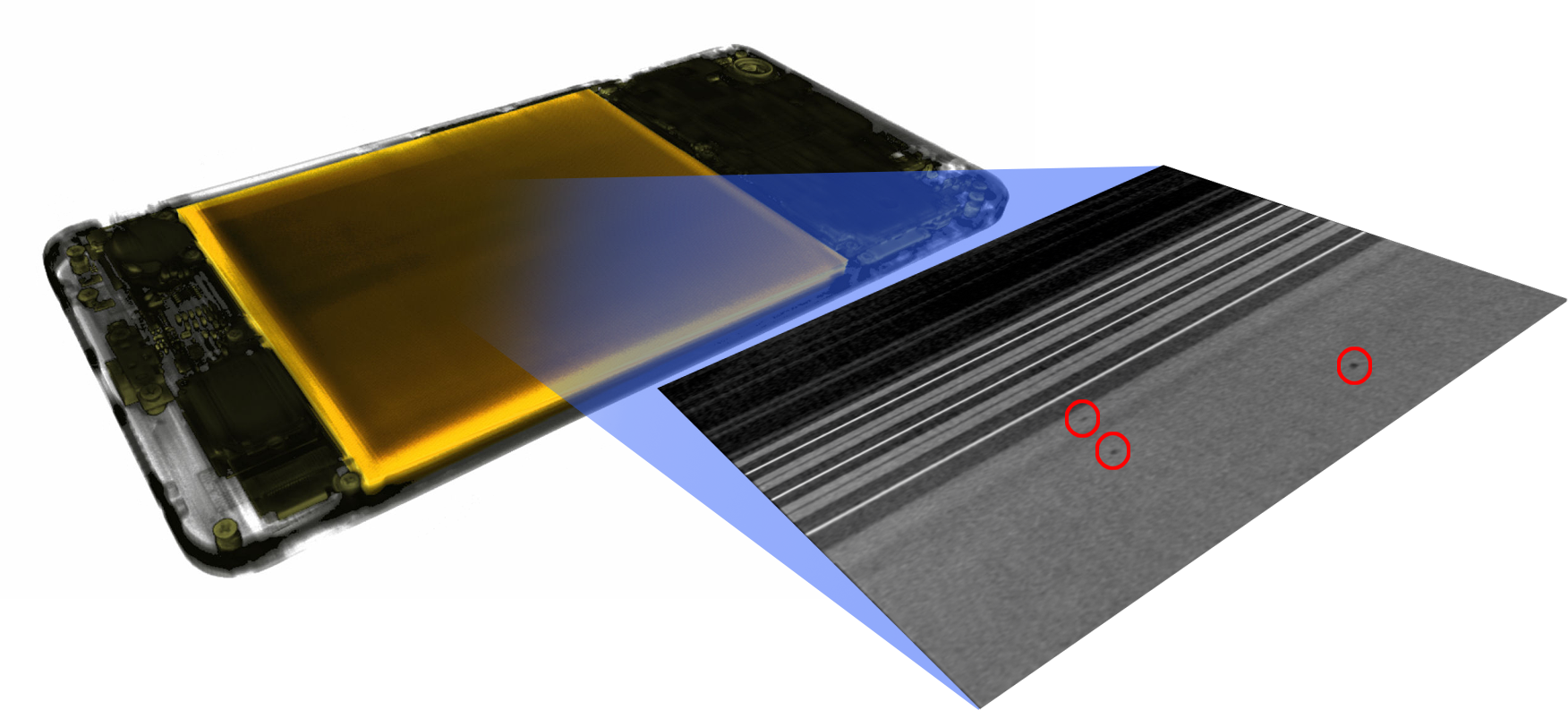 Reveal hidden battery defects in small electronics — no removal required