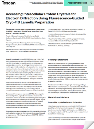 App note Screenshot (1)Fluorescence-Guided Cryo-FIB for Targeting Intracellular Protein Crystals