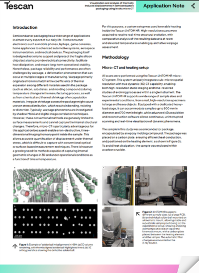 semiconductors packaging using in-situ micro-CT