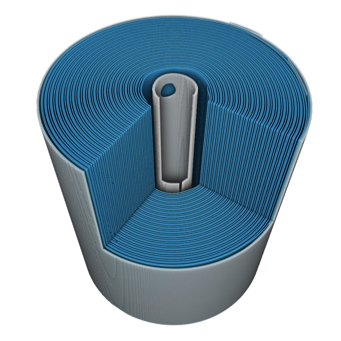 Cylindrical lithium-ion cell partial micro-CT investigation