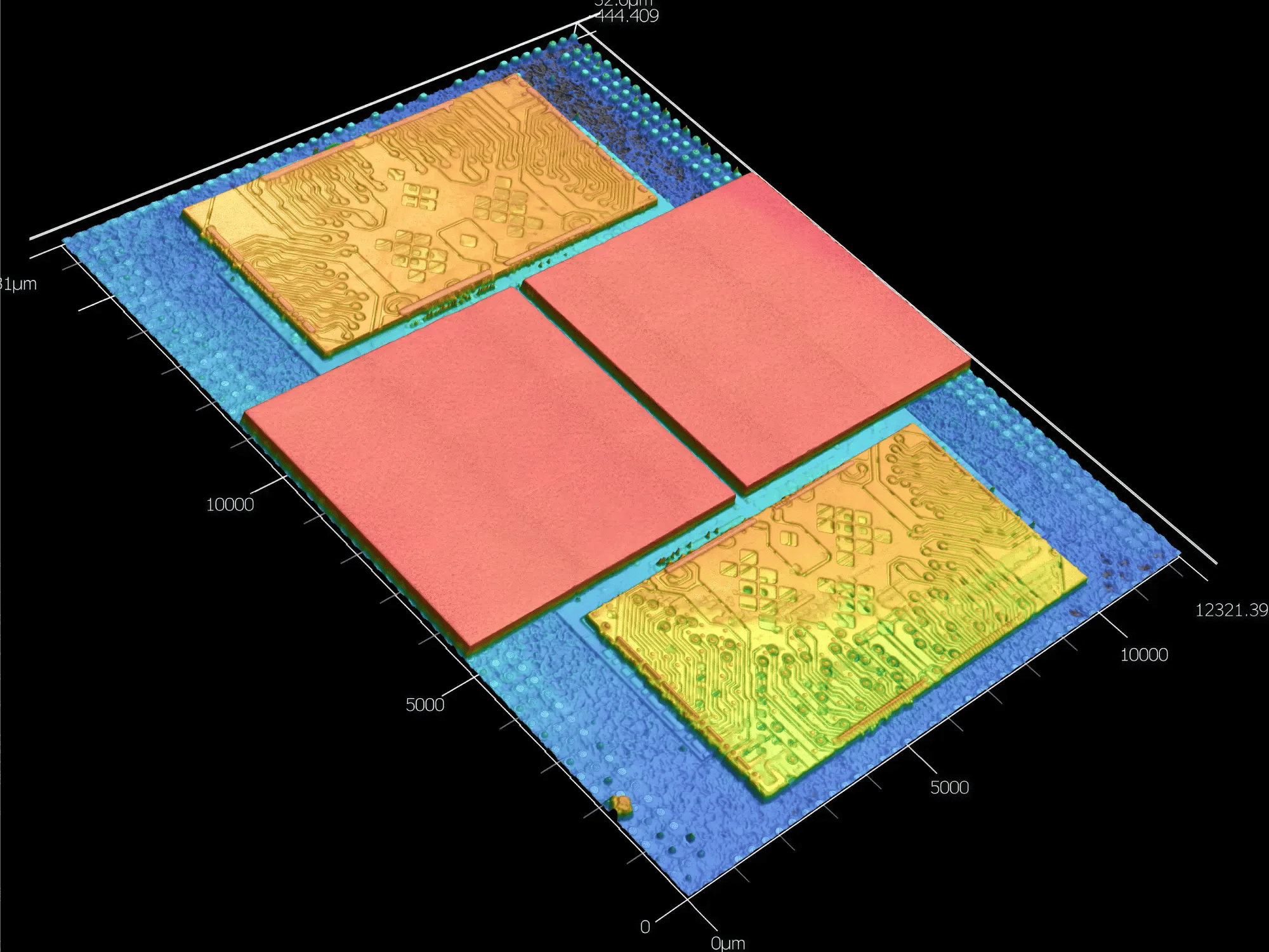 Large Area delayering of an A15 apple chip