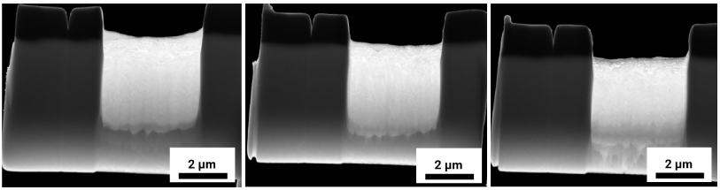 Dark field STEM images in FIB-SEM confirm electron transparency in samples thinned and polished with Tescan TEM AutoPrep™