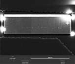 Sample Mounted on MEMS Heating Device