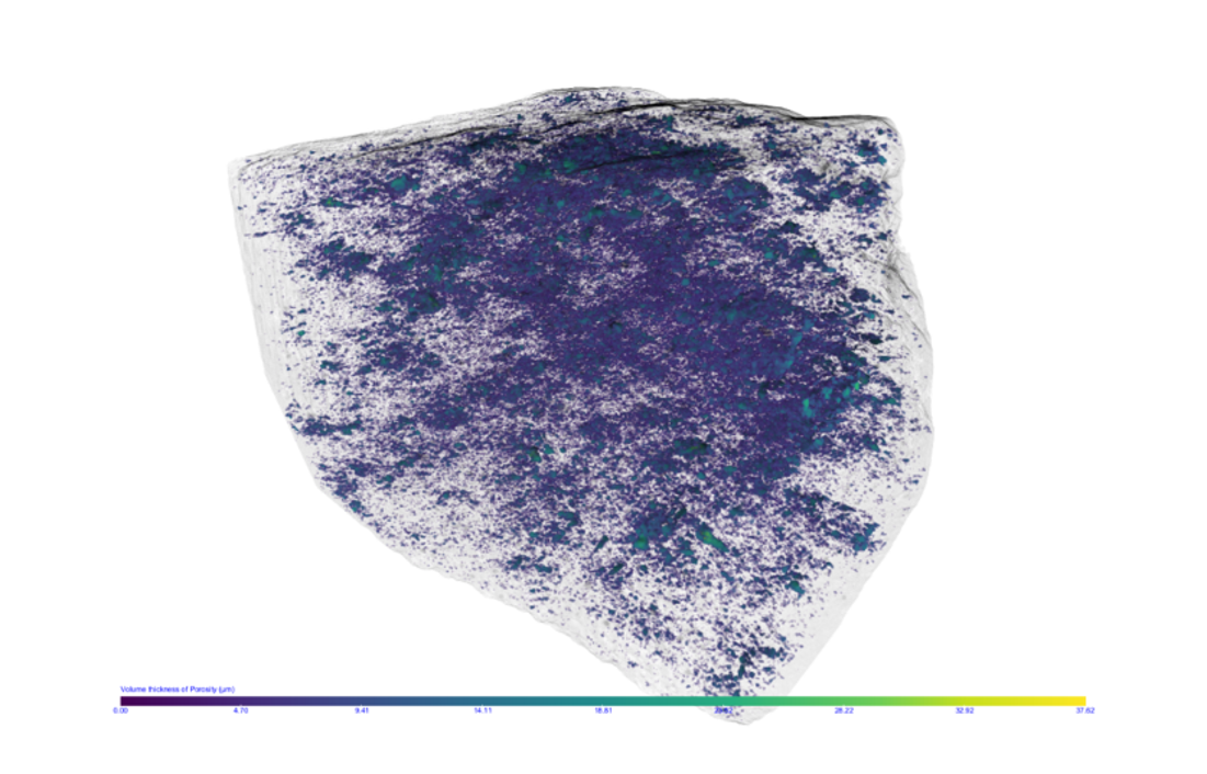 Segmented porosity at the Macroscale with MicroCT