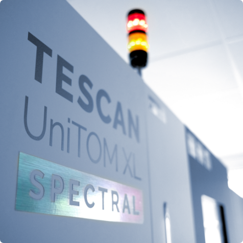 Side view of TESCAN UNITOM XL Spectral micro-CT