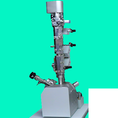 Ion implantation pattern in nanoscale material structures created using Tescan QuuiN