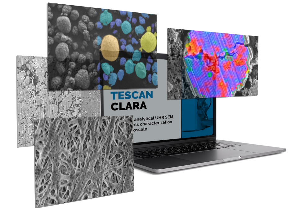 TESCAN webinar content rendering on CLARA UHR SEM