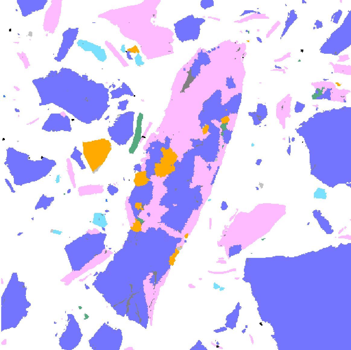 ore particle with disseminated chalcopyrite 2