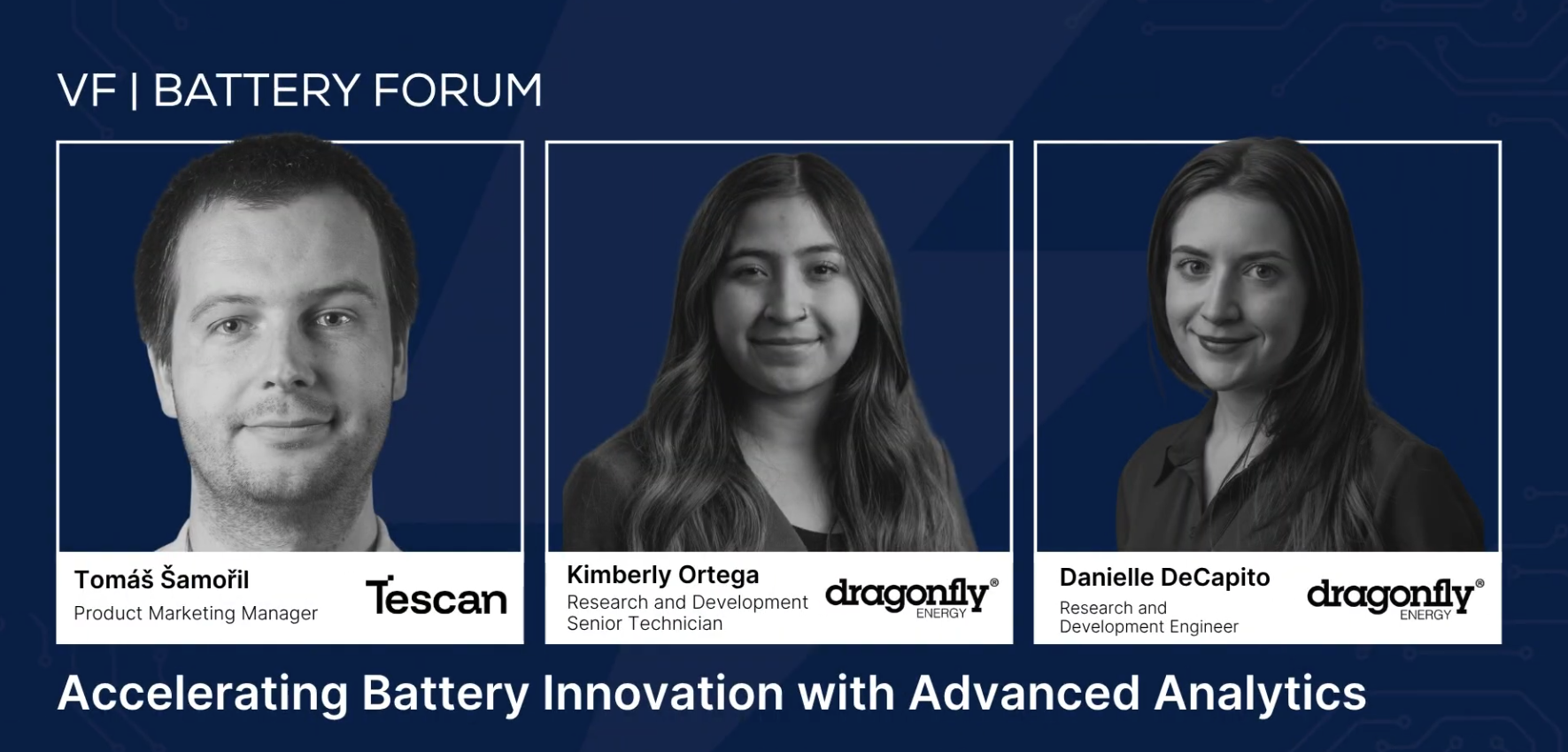 Tomas Samorol for VOLTA Fountion - Battery Forum with Dragonfly